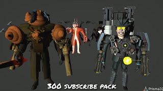 300 Subscriber special pack skibidi toilet [upl. by Ark]