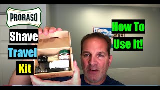 Proraso Shave Travel KitHow to Use it 4K [upl. by Ilonka]