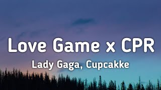 Lady Gaga Cupcakke  Love Game x CPR Remix Lyrics quotI wanna take a ride on your disco stickquot [upl. by Airamesor]