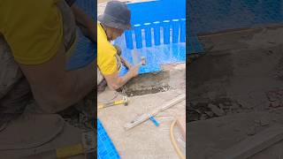 How to install pool wall ceramics in an innovative and effective wayshorts tiles [upl. by Fanechka]