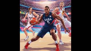 USA vs France Basketball Final 2024 Olympic Games Podcast [upl. by Euqinitram]