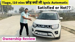 Maruti Ignis Automatic Ownership Review  10 Months 28000km Journey  Mileage Maintenance Safety [upl. by Froh]