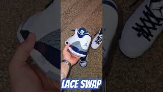 Jordan 3 Midnight Navy Lace Swap [upl. by Lindley]