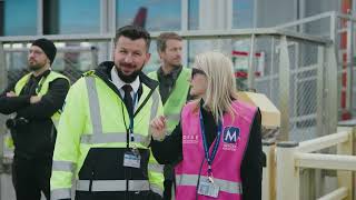 Menzies Aviation electric turns for Wizz Air at Budapest Airport [upl. by Anida]