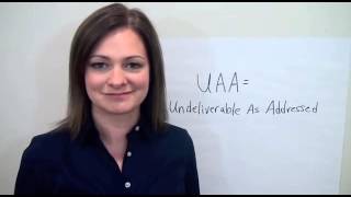 AccuZIP Quick Data Tip Undeliverable Mail UAA [upl. by Audsley]