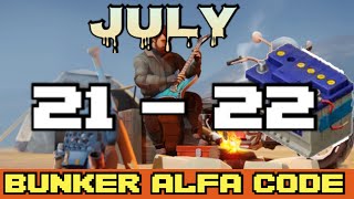 LDOE Bunker Alfa code JULY 21  JUNLY 22 2024  LDOE Last Day On Earth  Enjoy [upl. by Lirbaj]