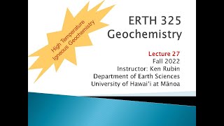 ERTH325 lecture 27 Fall 2022 [upl. by Nalyak549]