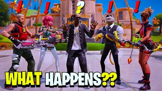 What Happens if ALL 5 Bosses Meet in Fortnite REMIX Chapter 2 [upl. by Tacye]