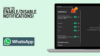 How to Disable Turn OFF Notification from WhatsApp on PCLaptop EASY [upl. by Myrtie]