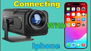 HY320 Magcubic Projector Cast To Device Connecting With Iphone [upl. by Adnilev]