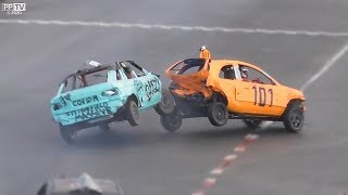 Banger Racing CrashesHighlights Hednesford Raceway 15320 [upl. by Slen]