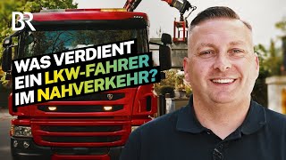 Großer LKW schwere Container enge Stadt Das Gehalt als Berufskraftfahrer  Lohnt sich das  BR [upl. by Lyrret]