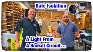 How to Wire a Light From a Socket Outlet amp Safe Isolation of a Switched Fuse Connection Unit Spur [upl. by Marisa]