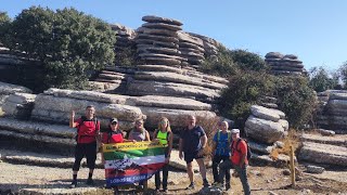 Torcal de Antequerael tornilloel platillocornisa del diablola chimenearuta roja amarilla yverde [upl. by Khalid]