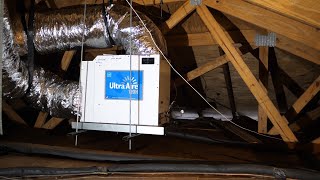 Dehumidifier Whole House Installation Ultra Aire 120H [upl. by Ailin736]