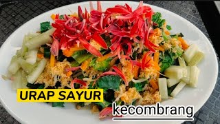 URAP SAYUR KECOMBRANG ENAK BANGET  KLUBAN SAYUR [upl. by Kilk]