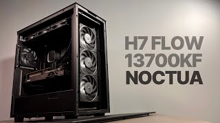 Zero RGB Liquid Cooled 13700K PC Build  NZXT H7 FLOW  Noctua NFA12x25 [upl. by Nnylahs]