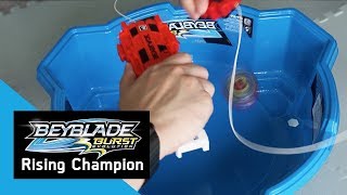 BEYBLADE BURST  Rising Champion Series Episode 1  Valts Rush Launch Technique [upl. by Alauqahs841]