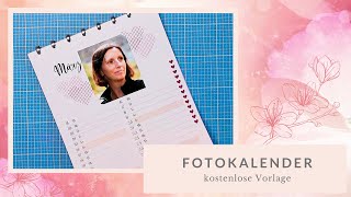 DIY Fotokalender 2022  Geschenkidee  Wandkalender kostenloser Download Freebie [upl. by Anial]