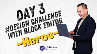 Day 3 Design Challenge with Block Editor WordPress [upl. by Ayekan]