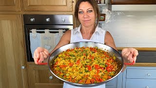 Paella Vegetariana Ricetta Spagnola Semplice [upl. by Mobley401]