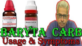 Baryta Carb in Hindi  Uses amp Symptoms in Homeopathy by Dr PS Tiwari [upl. by Eiger466]