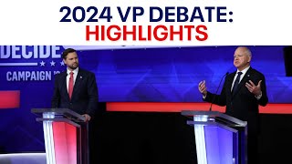 Highlights from 2024 vice presidential debate [upl. by Kciredohr]