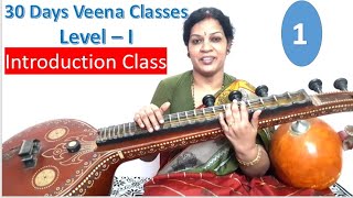 30 Days Veena Classes In Telugu  Level  1 Day  1 [upl. by Aitsirt]