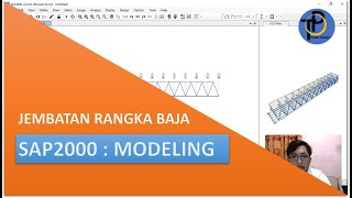 SAP2000  MODELING JEMBATAN RANGKA 60 METER PART1 [upl. by Lamag621]