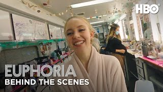 euphoria  set tour with sydney sweeney  behind the scenes of season 2  HBO [upl. by Norym]