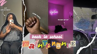 back to school maintenance vlog wig install nail appointment car wash girls night kyahtianna ✰ [upl. by Apoor]