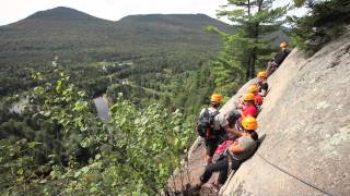 Via ferrata du Diable au parc national du MontTremblant  Sépaq [upl. by Scheld]