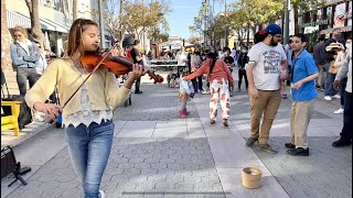 INCREDIBLE STREET PERFORMER  ABCDEFU  Karolina Protsenko  Violin Cover [upl. by Arria379]