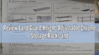 Review Land Guard HeightAdjustable Chrome Storage Racks and Shelving 3Tier Wire Shelf Metal Rack [upl. by Nadabus]