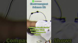 How to Make An Electromagnet Compass Project  Electromagnet Magnetic Compass Electromagnet class 6 [upl. by Pitzer456]