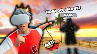 I Pretended To Be A NOOB In Gym Class VR VR Basketball [upl. by Shela]