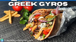 🇬🇷Homemade Gyros as Good as Your Favorite Greek Restaurant [upl. by Nwahsan]