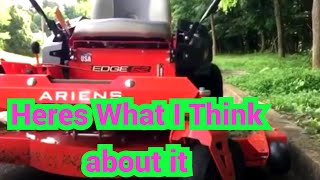 Ariens Edge 52 inch zero turn review lawncare productreview [upl. by Nosbig]