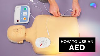 How to use an AED  Automated External Defibrillator  OSCE Guide  UKMLA  CPSA [upl. by Krawczyk]