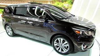 2015 KIA Sedona SXL  Exterior and Interior Walkaround  Debut at 2014 New York Auto Show [upl. by Heffron990]