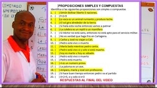 Proposiciones simples y compuestas [upl. by Esimaj865]