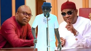 FCT Minister Wike is not eaving without a Kombat🤣  Funny Moment of Wike Jnr Arinza Baba on stage [upl. by Barrington]