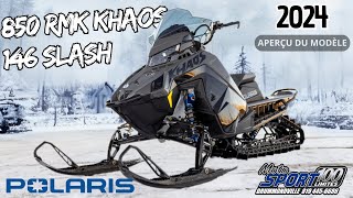 Walkaround  Motoneige Polaris 850 RMK KHAOS 146 SLASH 2024 [upl. by Yromas]