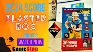 Mystery Rookie HIT Breaking 2 Score NFL Blaster Boxes 2024 Review [upl. by Hannah]