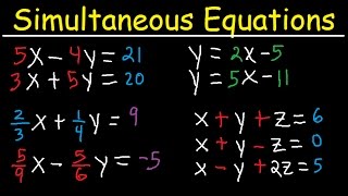 Simultaneous Equations  Tons of Examples [upl. by Oiredised]