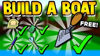 How to get ALL TOOLS for FREE  Build a boat for Treasure ROBLOX [upl. by Gallagher]