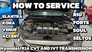 How to service your HyundaiKia IVTCVT transmission [upl. by Nordek]