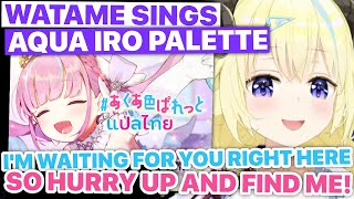 Watame Sang Aqua Iro Palette Last Night 20241026 Tsunomaki Watame Hololive Eng Subs [upl. by Lasorella]