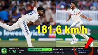 siraj 181 km bowling  siraj fastest ball  siraj fastest ball today  siraj fastest ball speed [upl. by Ifen]