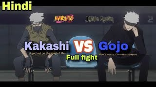 Gojo vs kakashi sensai Full fight animation in hindi Jujutsu kaisen vs naruto [upl. by Moncear]